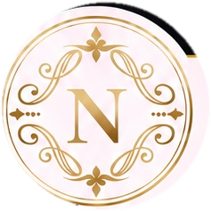 Beauty By Naghmeh gold monogram